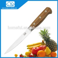 5 inch stainless steel utility knife with olive wood handle