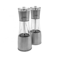 Hot sale in America wholesale stainless steel 2 in 1 salt and pepper grinder