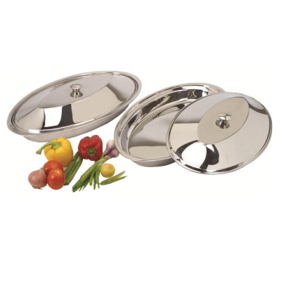 Stainless Steel Oval Dish with Lid