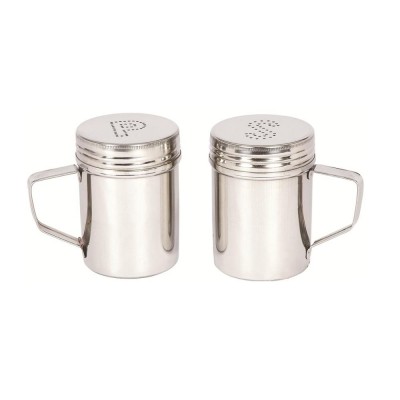 Wholesale Stainless Steel Salt Pepper Sugar Spice Powder Shaker With Handle Dredge Shaker