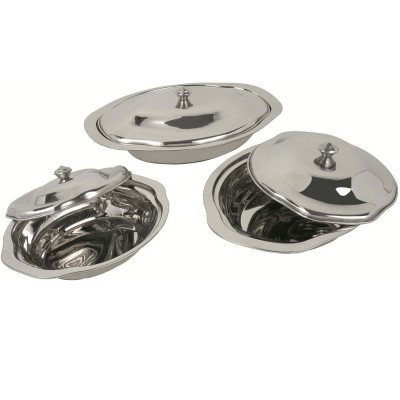 Stainless Steel Serving Bowl With Lid